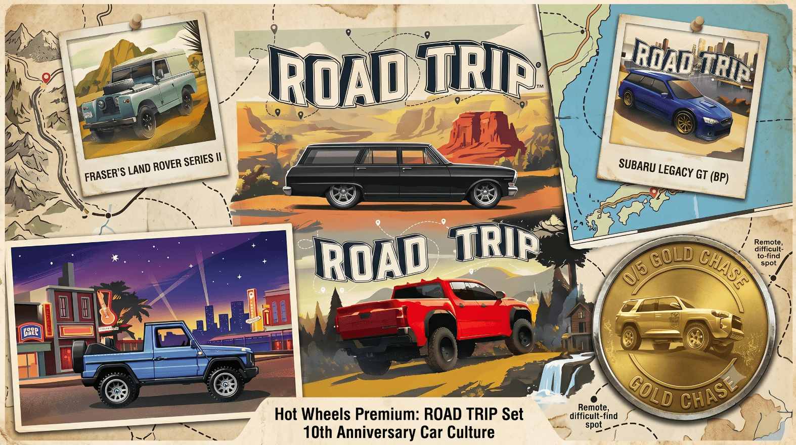 Hot Wheels Car Culture 2026 Road Trip